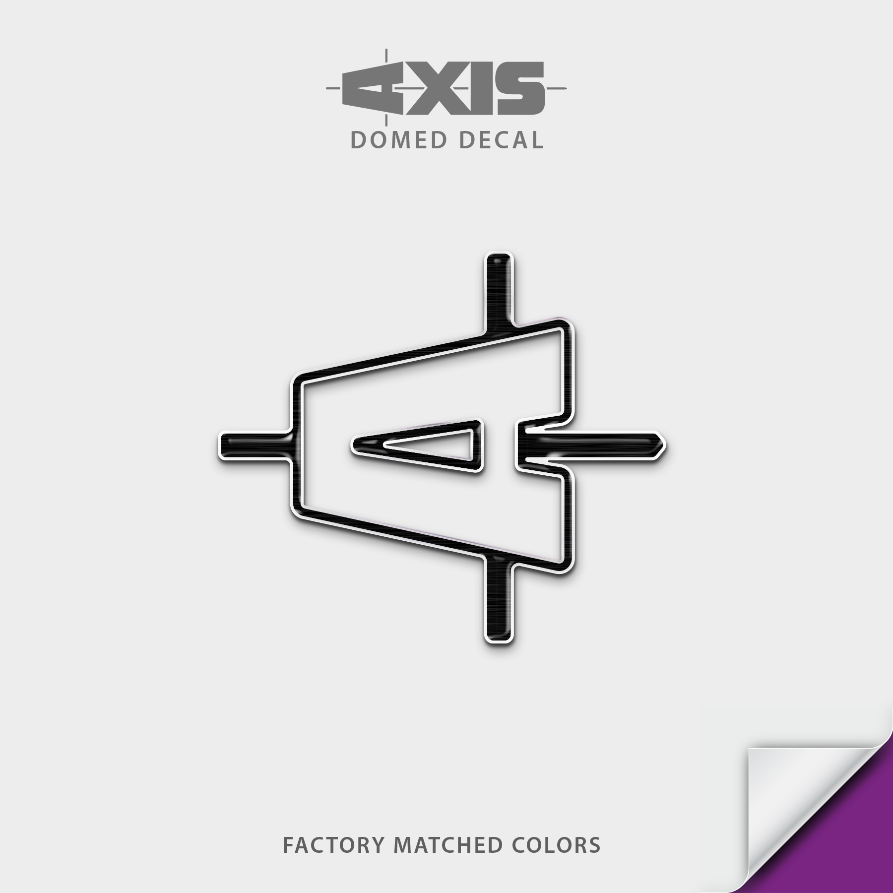 2017-2019 Axis Letter A Replacement Domed Decal