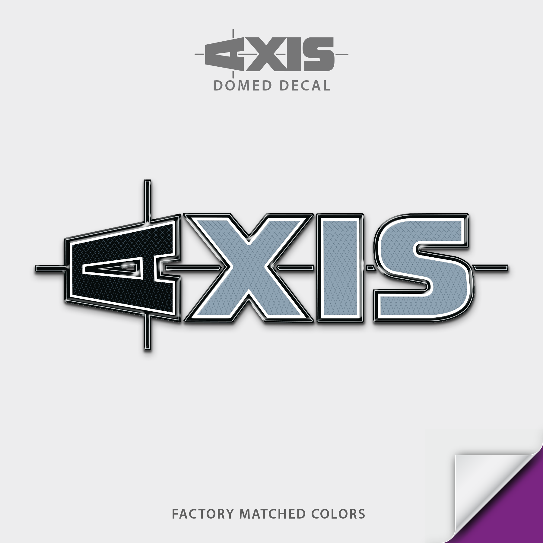 2020-2024 Axis Domed Boat Decal, Factory Matched Colors