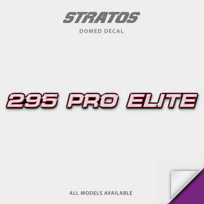 1990-1998 Stratos Model Domed Boat Decal