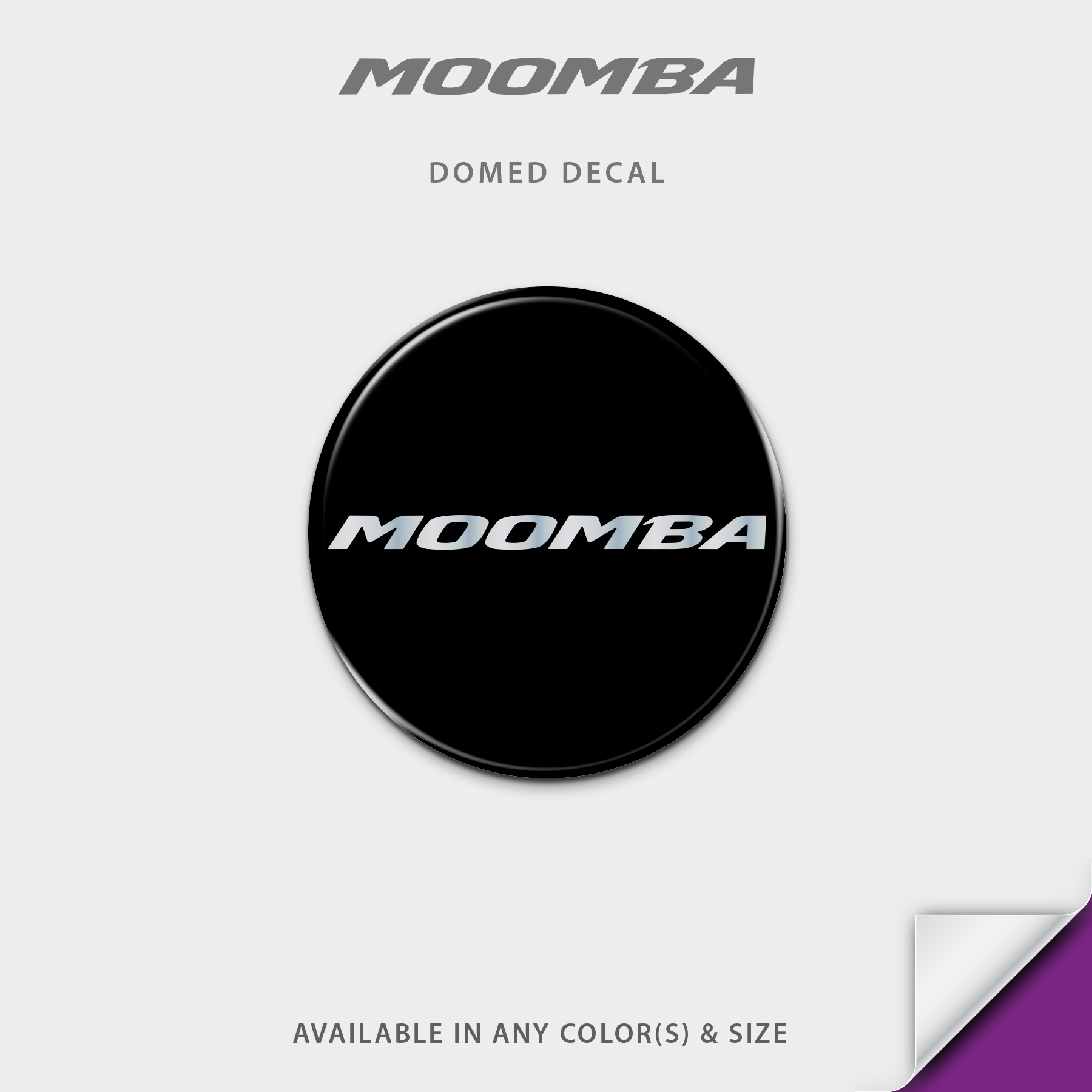 Moomba Wheel Domed Decal