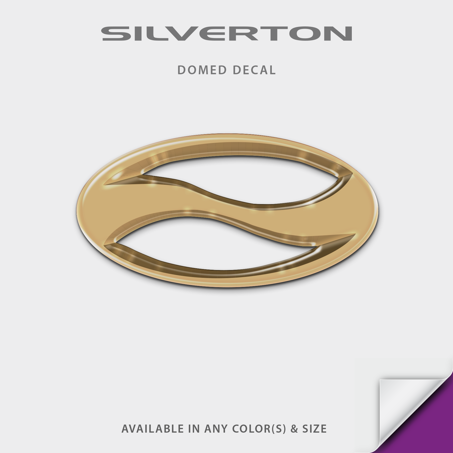 Silverton Yachts Oval Domed Boat Decal