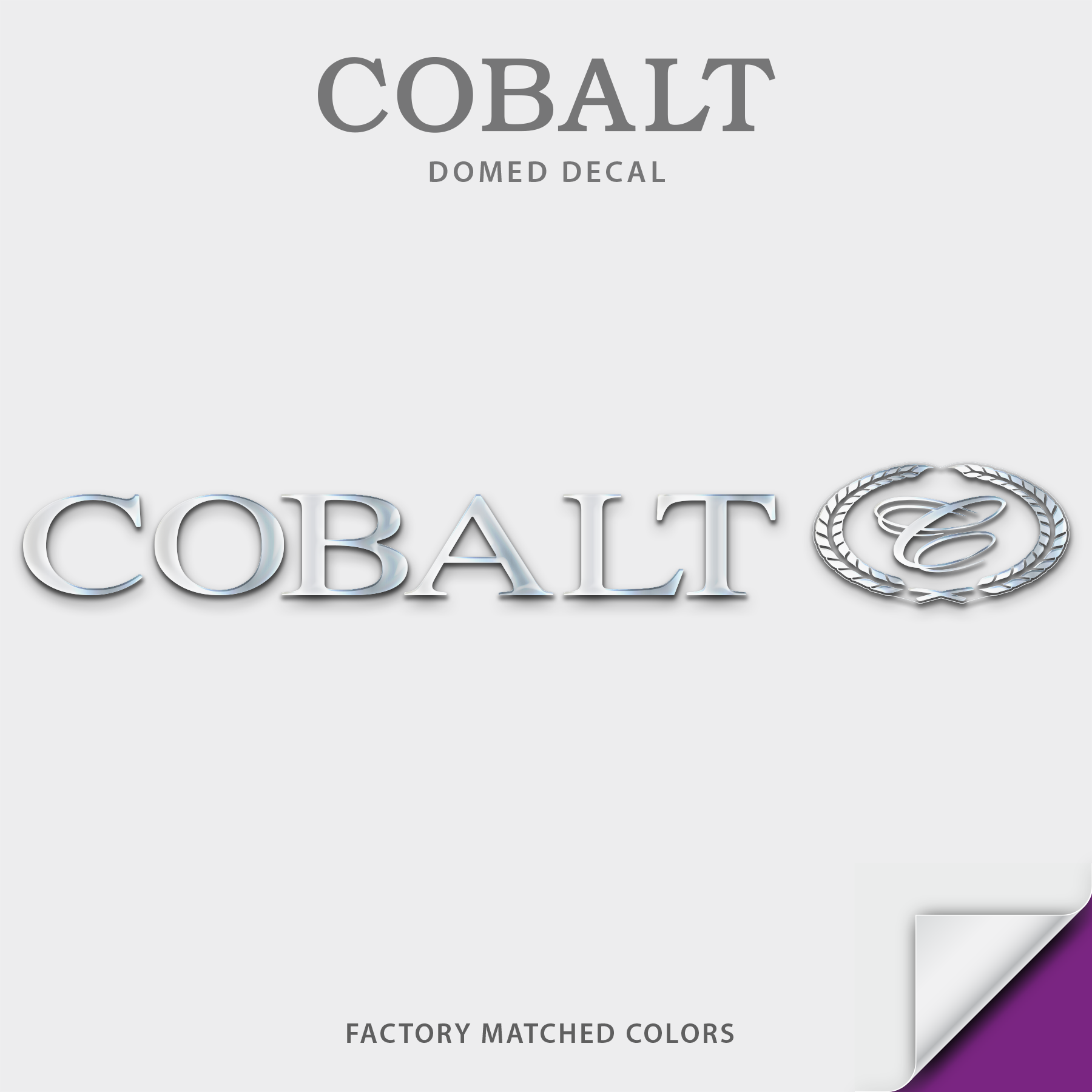 2001-2016 Cobalt Domed Boat Decal