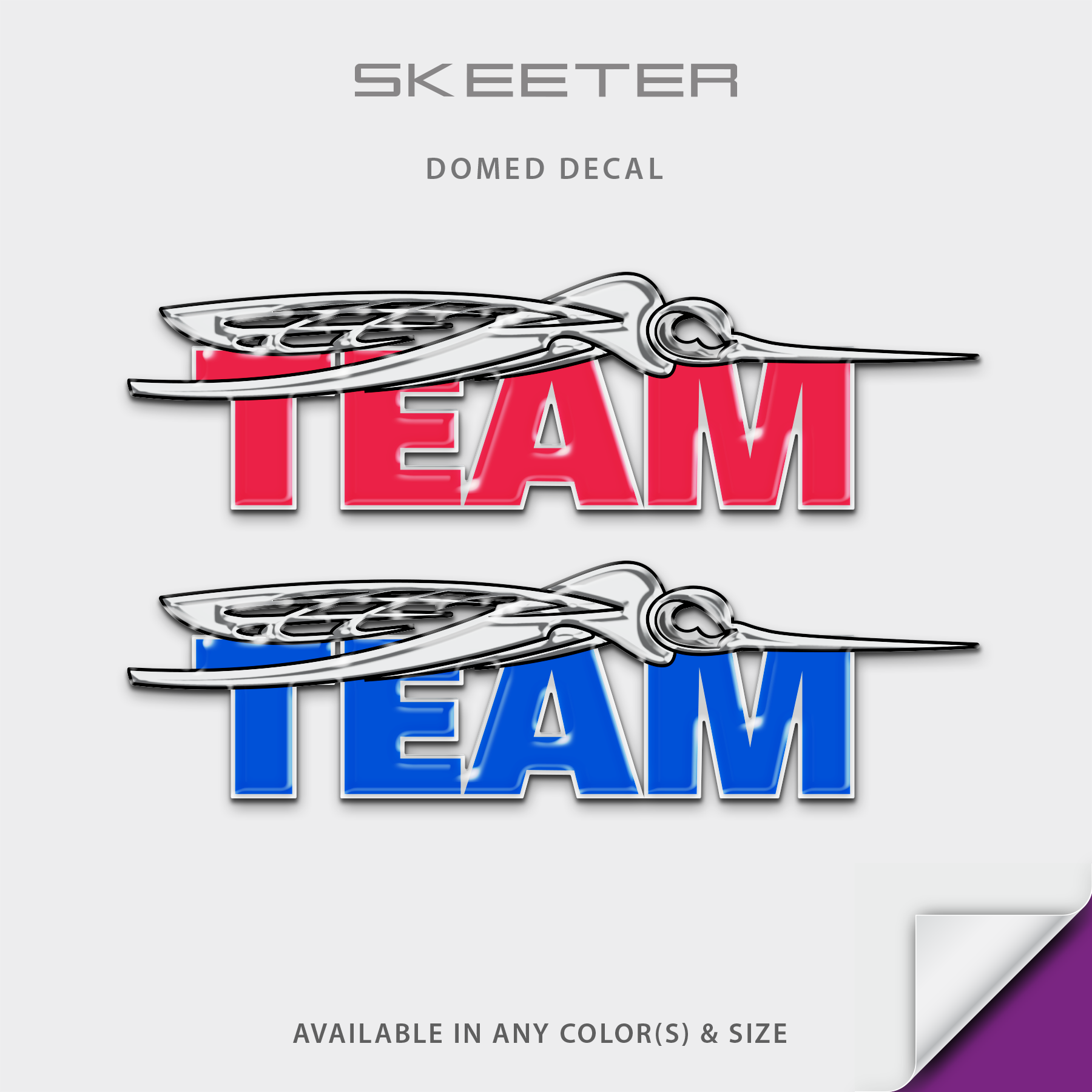 Team Skeeter Domed Decal