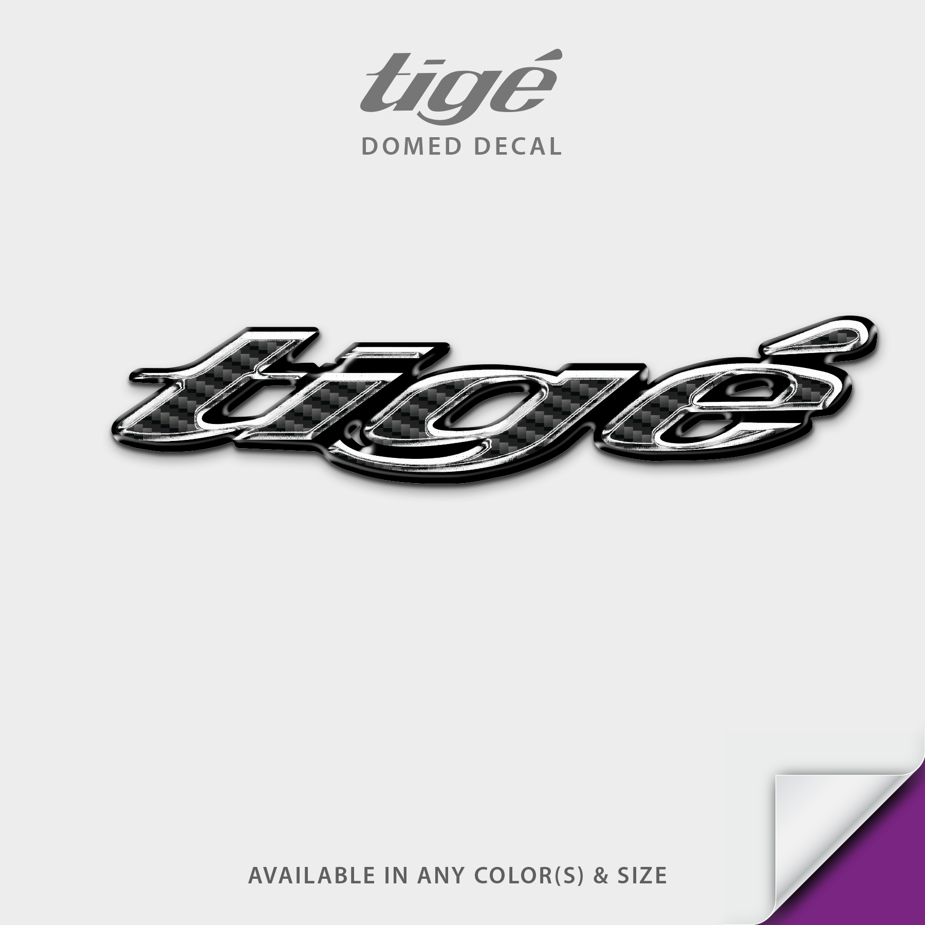 2007 Tige Side Hull Domed Boat Decal