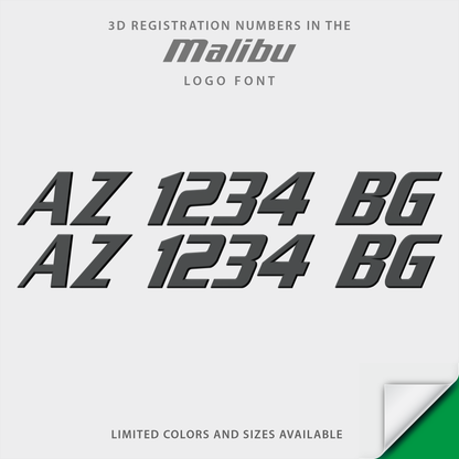 Malibu 3D Emblem Registration