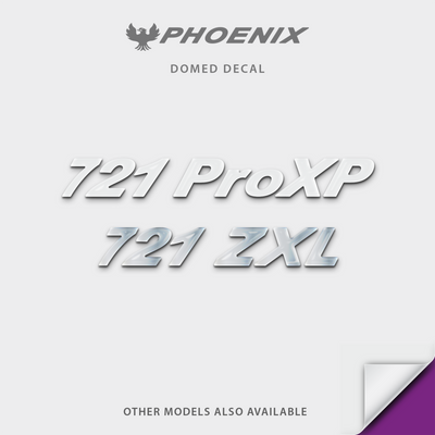Phoenix Boat Model Domed Solid Color Decal, any number