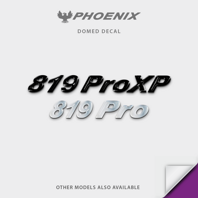 Phoenix Boat Model Domed Solid Color Decal, any number