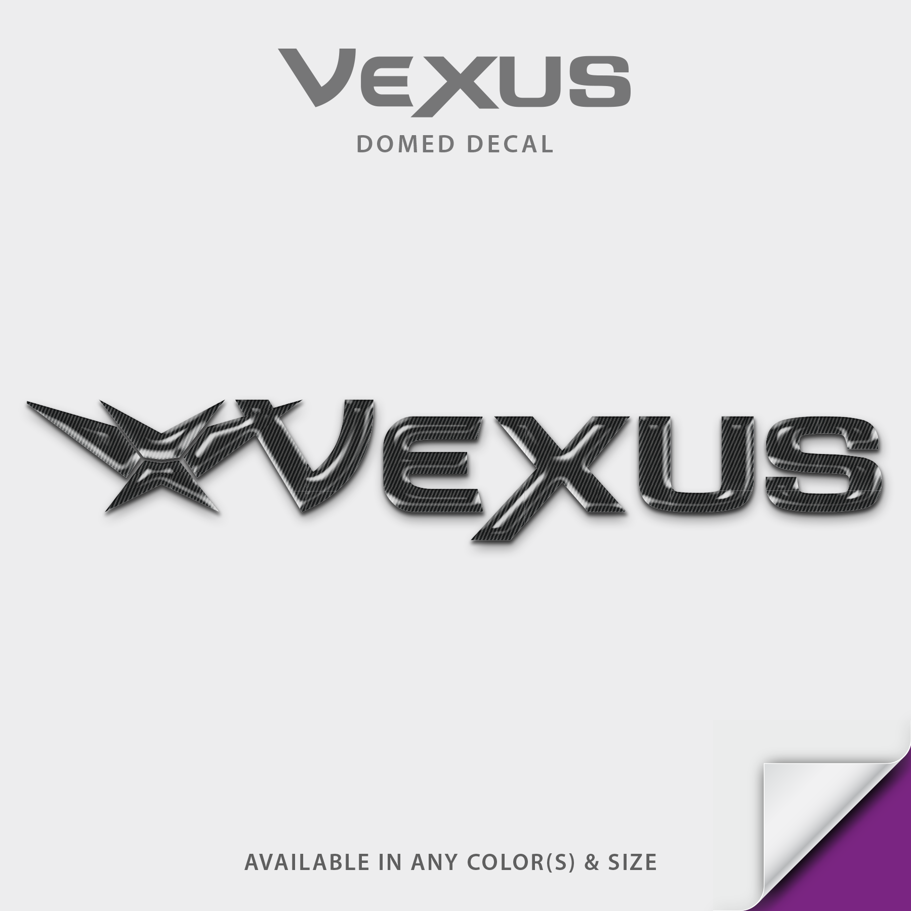 Vexus Boats Domed Boat Decal