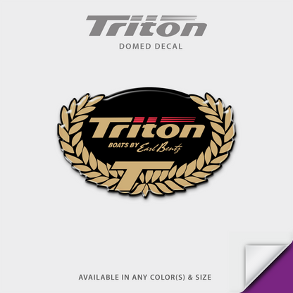 Triton Boats Laurel Leaf Domed Seat Decal