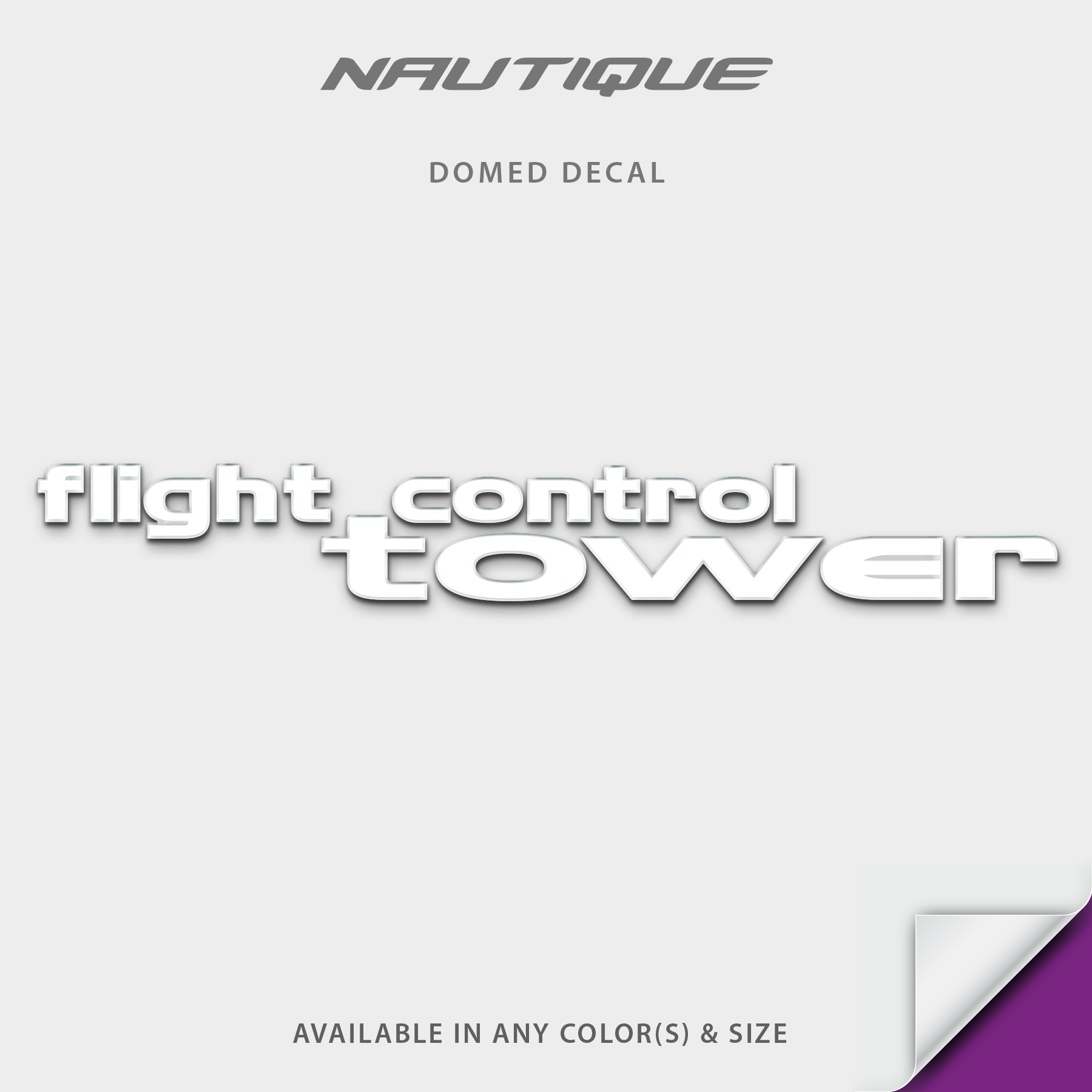 2000-2003 Nautique Flight Control Tower Domed Boat Decal