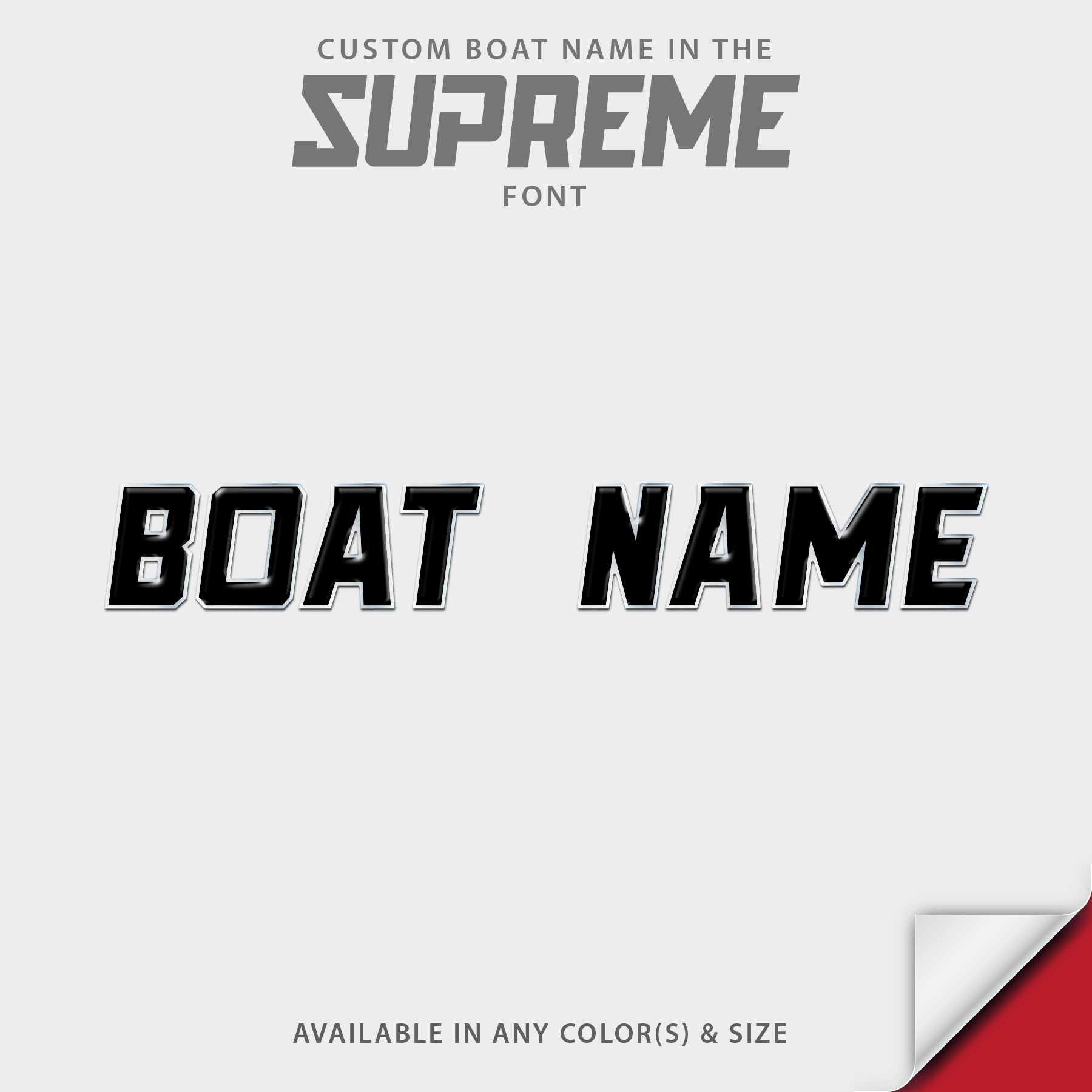 Supreme Domed Boat Name