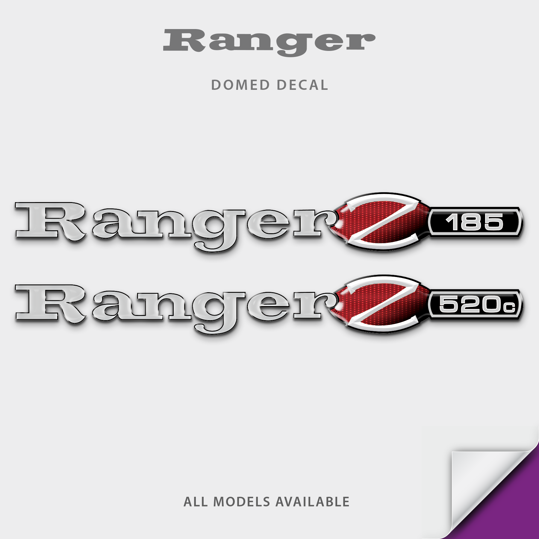 2013-2022 Ranger Z Series Domed Boat Decal