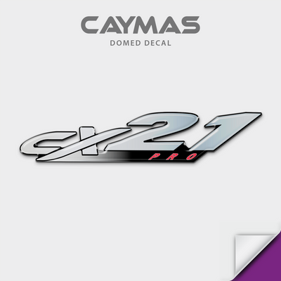 Caymas Model Number Domed Boat Decal, any number