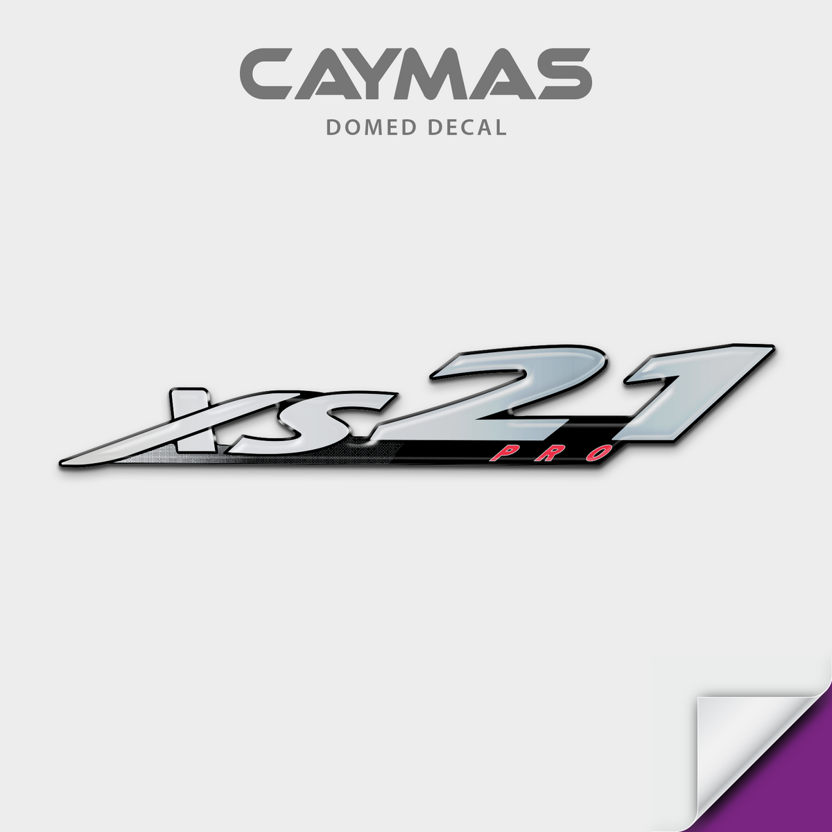 Caymas Model Number Domed Boat Decal, any number
