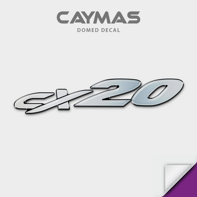 Caymas Model Number Domed Boat Decal, any number
