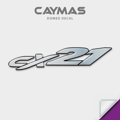 Caymas Model Number Domed Boat Decal, any number
