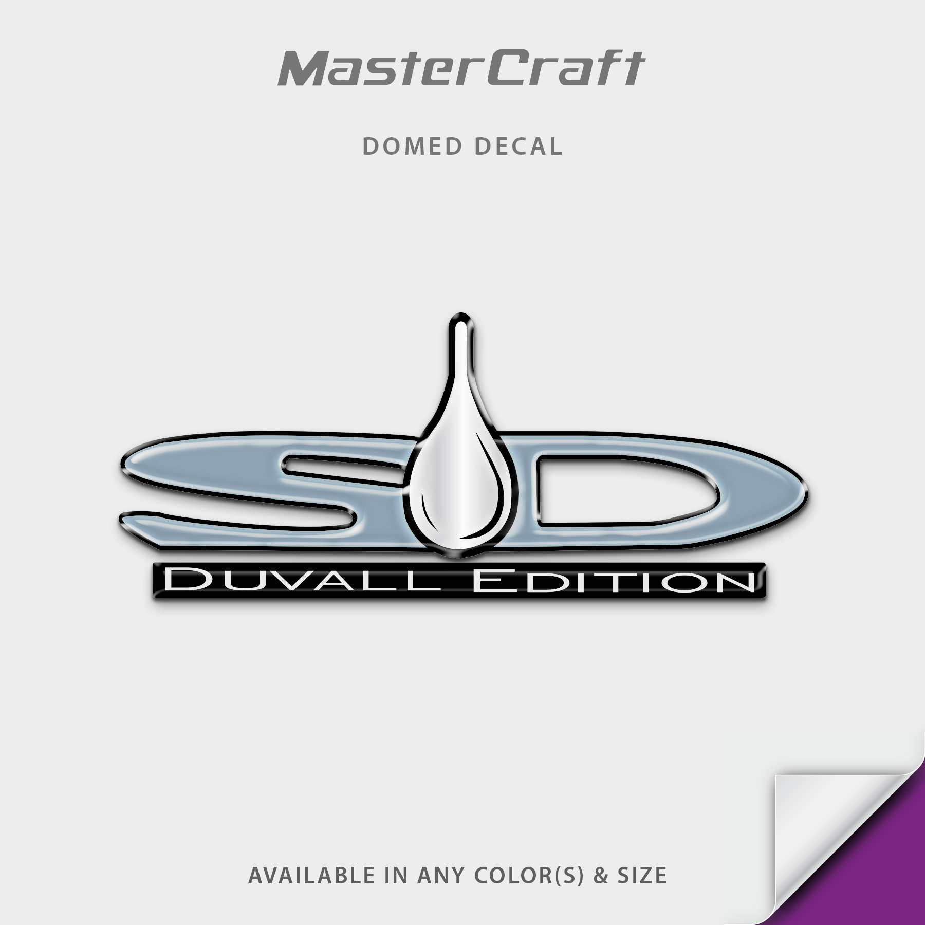 Mastercraft Sammy Duvall Edition Domed Decal