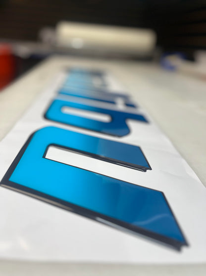 1996-1999 Malibu with Sun Domed Boat Decal, Factory Decal Matched Colors