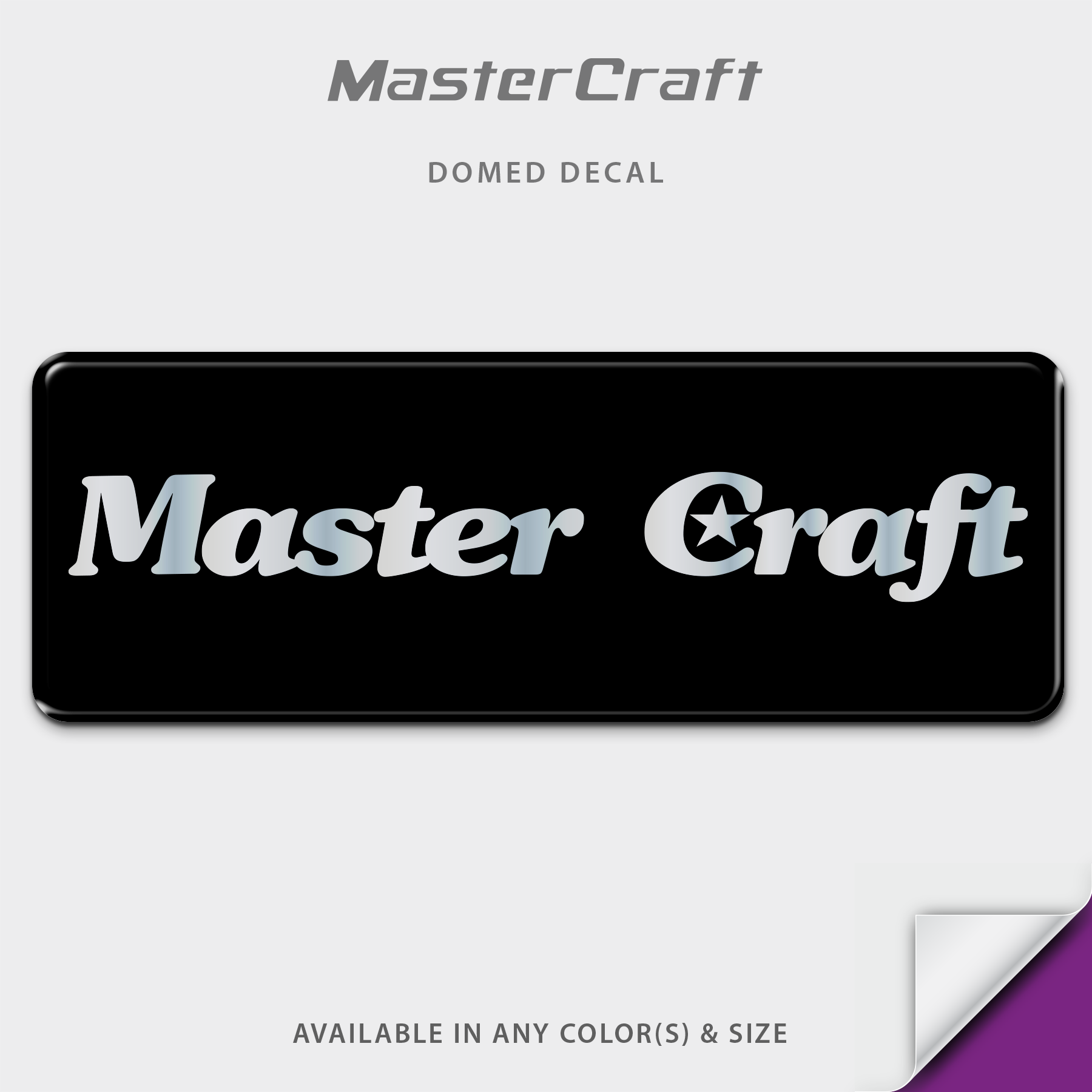 MasterCraft Domed Valve Cover Decal