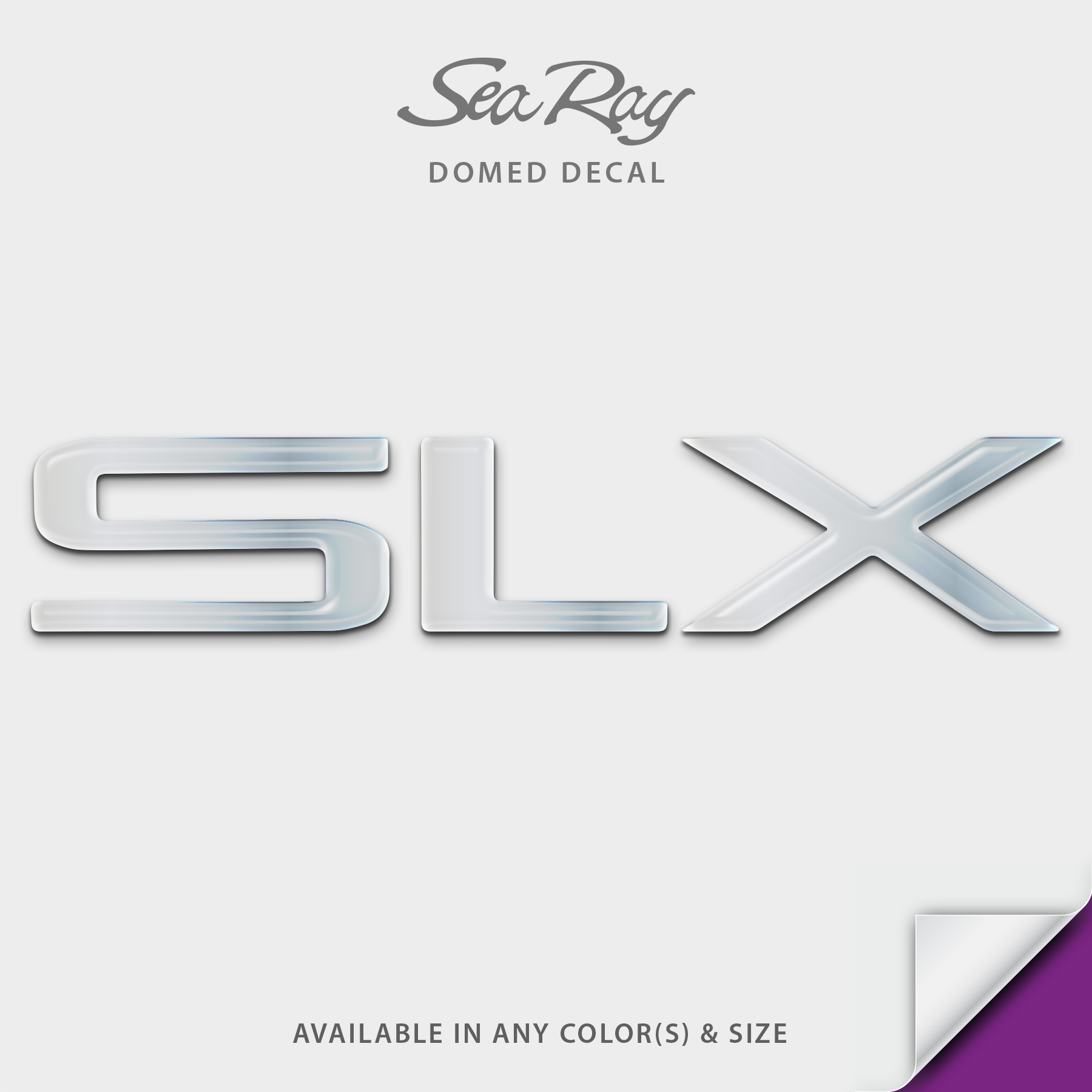 Sea Ray SLX Domed Decal v2