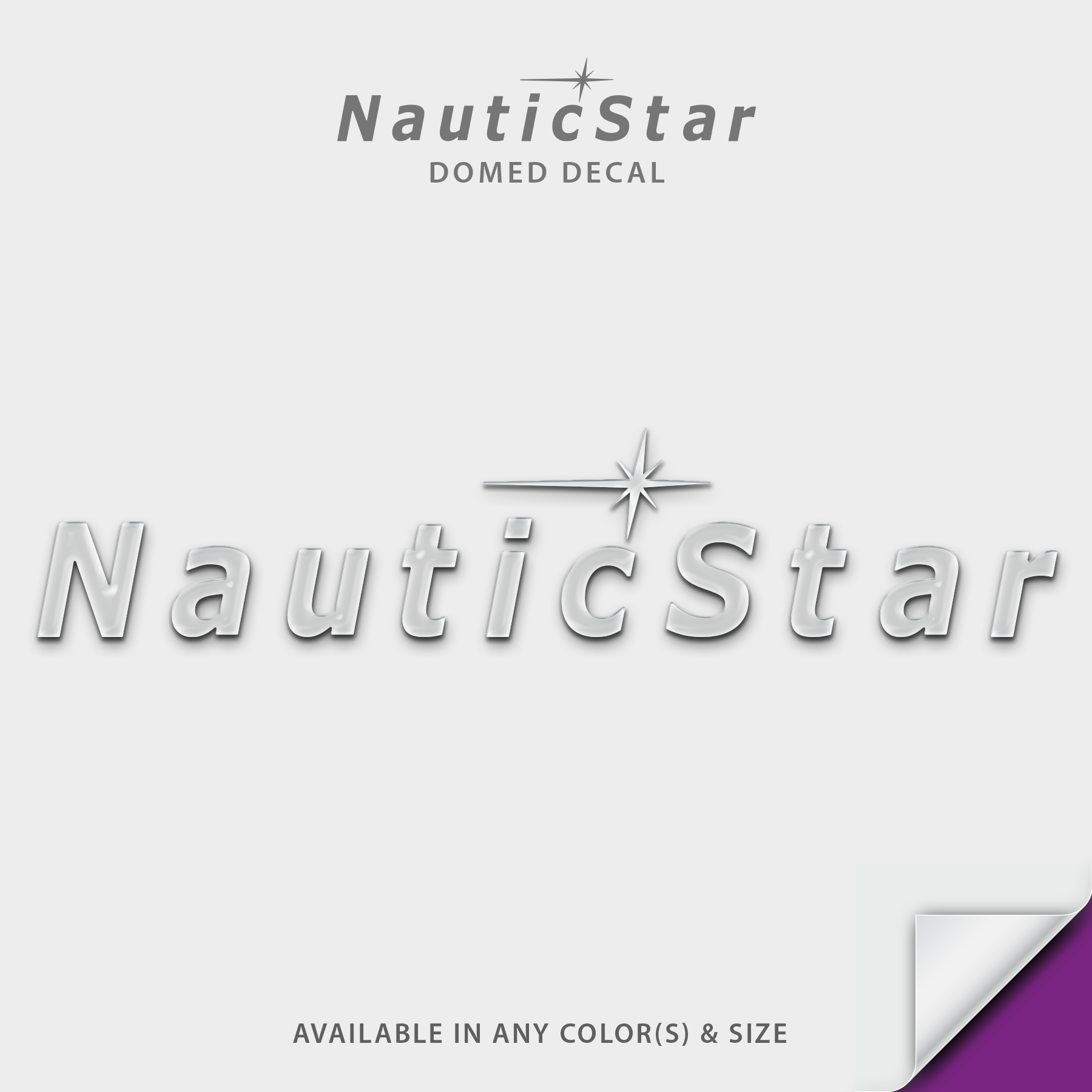 NauticStar Domed Boat Decal