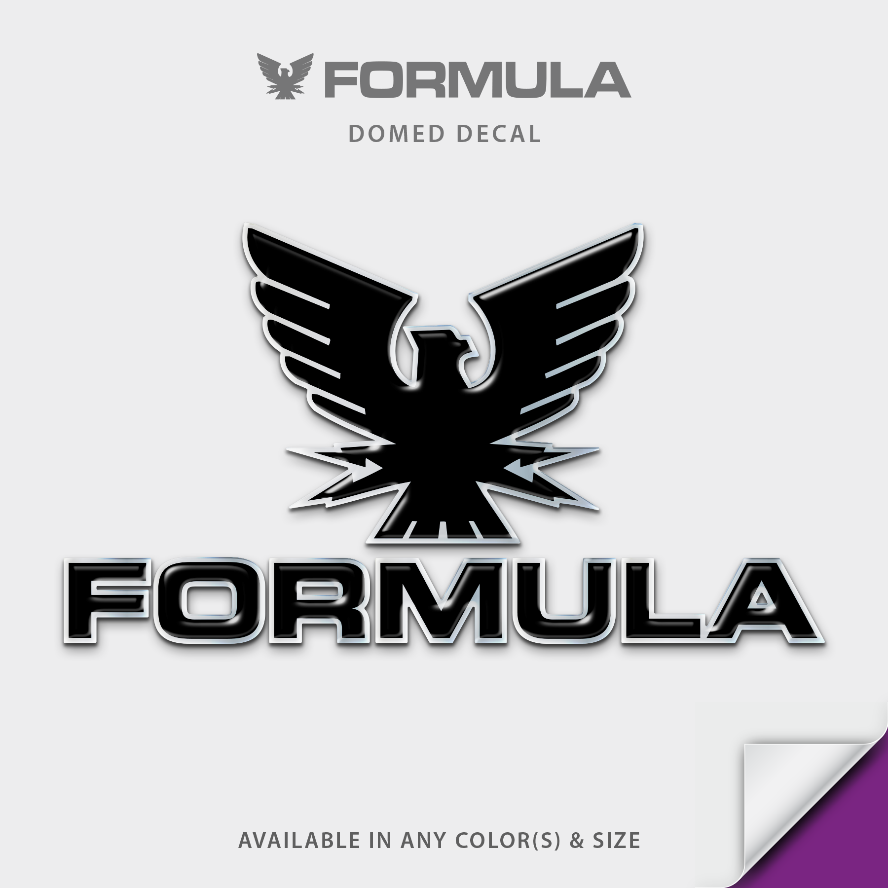 Formula Boats Domed Boat Decal