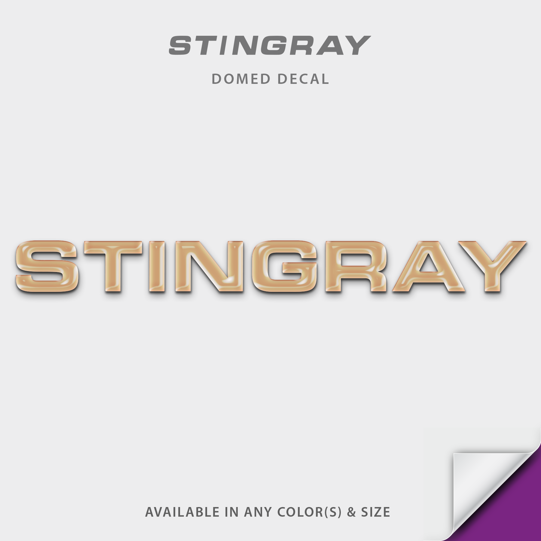 Stingray Boats Domed Boat Decals v2