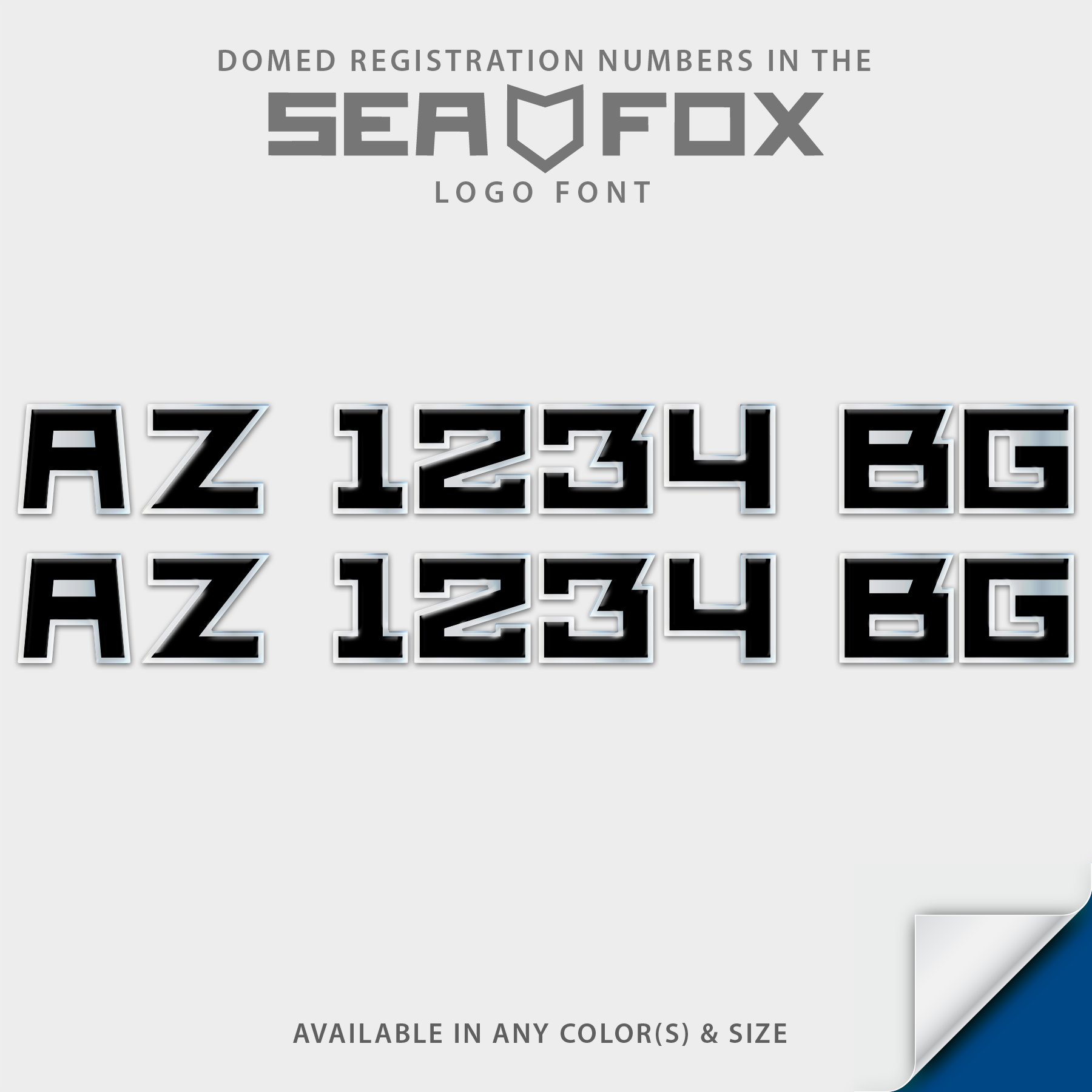 Sea Fox Boat Registration by Domed Numbers