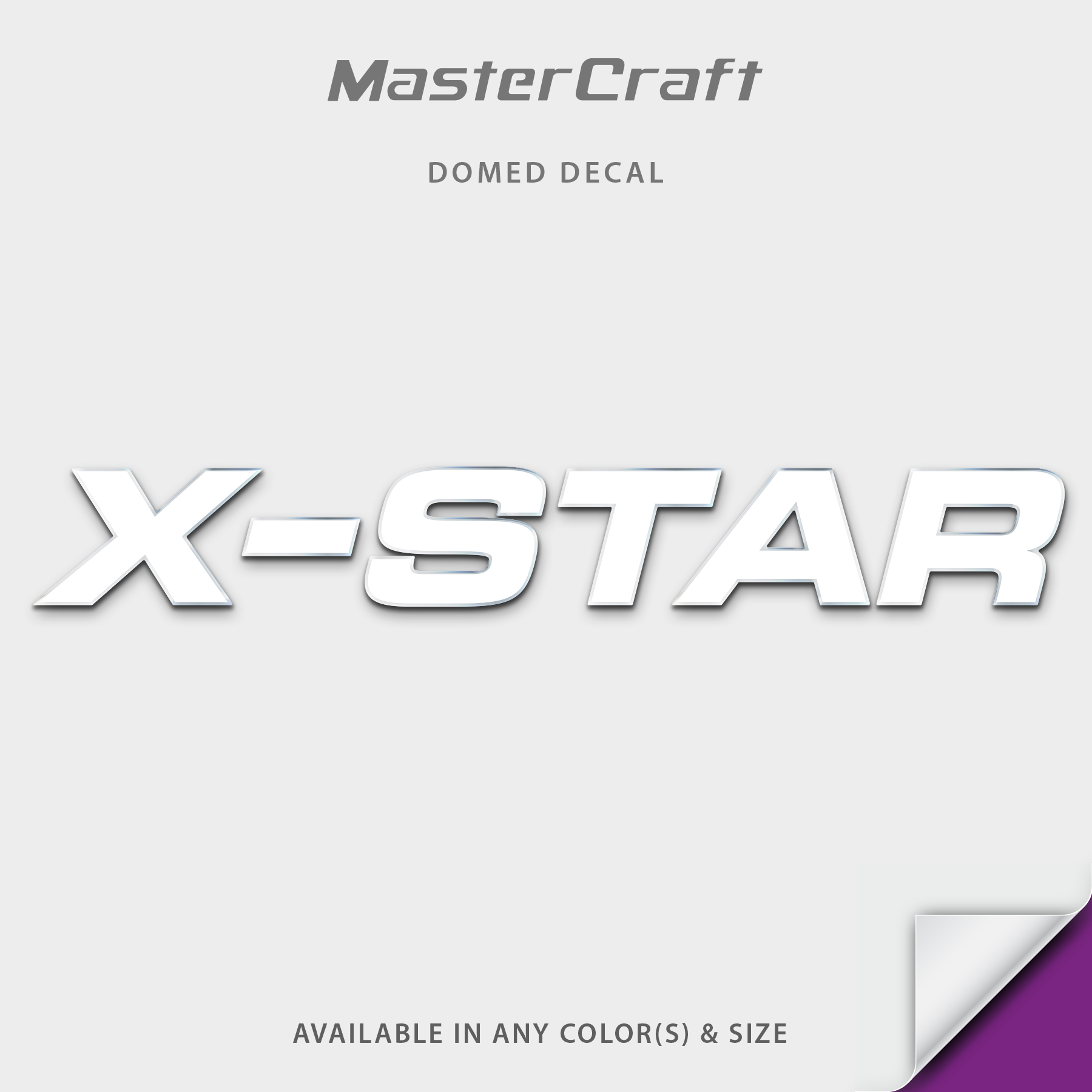 2008 Mastercraft X-Star Domed Boat Decal