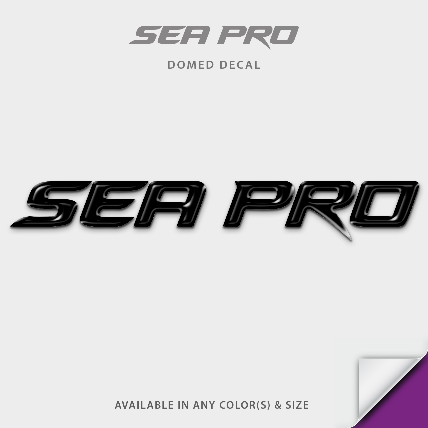 Sea Pro Domed Boat Decal