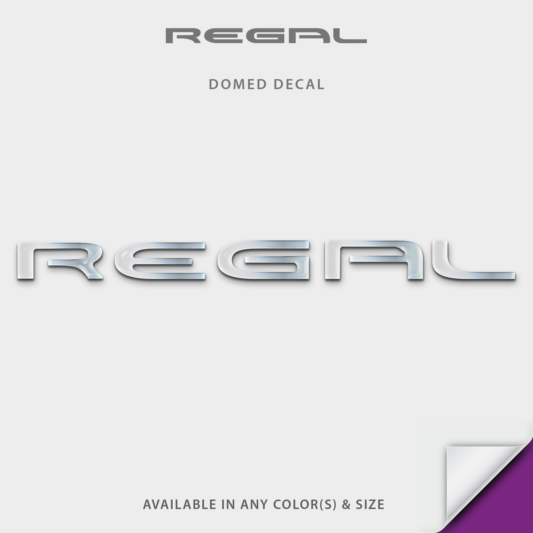 Regal Boats Domed Boat Decal