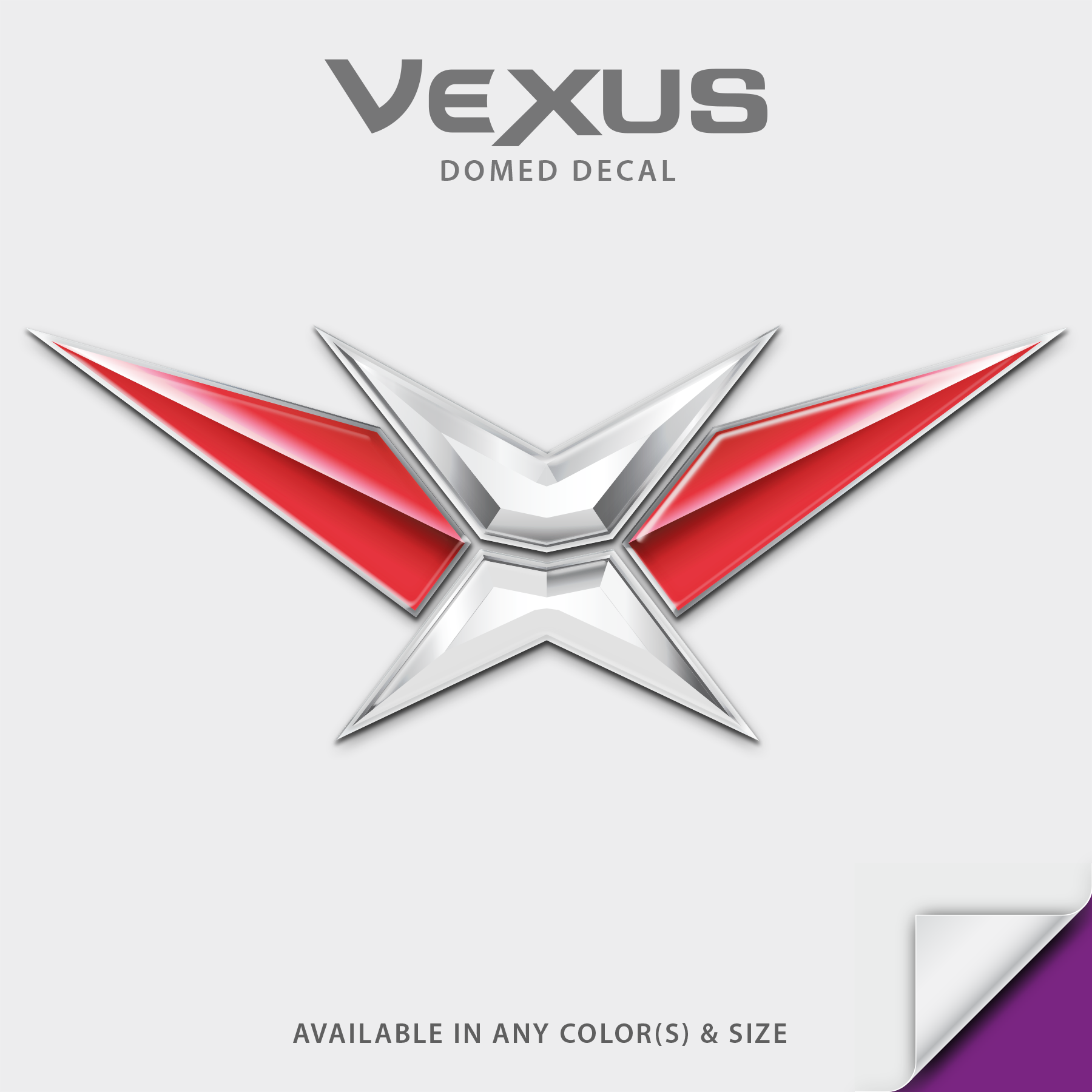 Vexus Boats Domed Accessory Decal