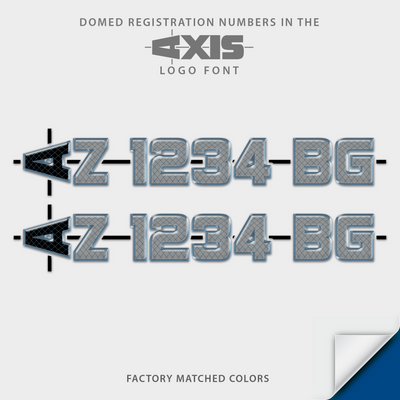 2025 Axis Domed Registration, Factory Decal Matched Colors