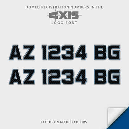 2025-2026 Axis Domed Registration, Factory Decal Matched Colors