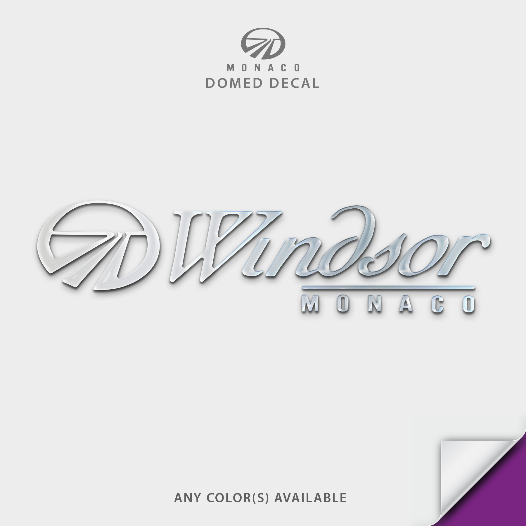 Monaco Windsor RV Domed Decal