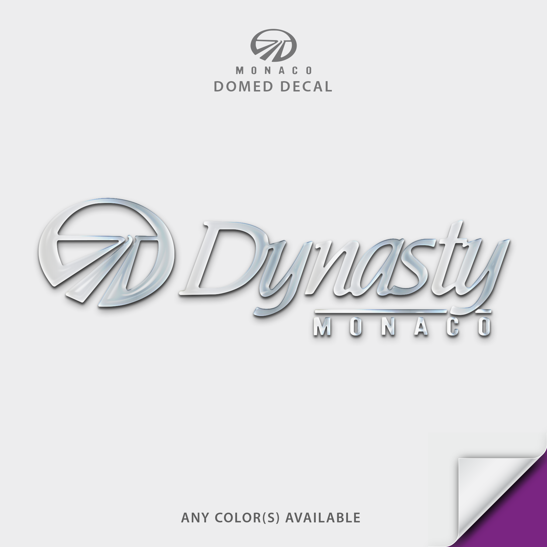 Monaco Dynasty RV Domed Decal