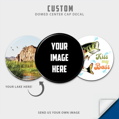 Domed Center Cap Decal, Create Your Own