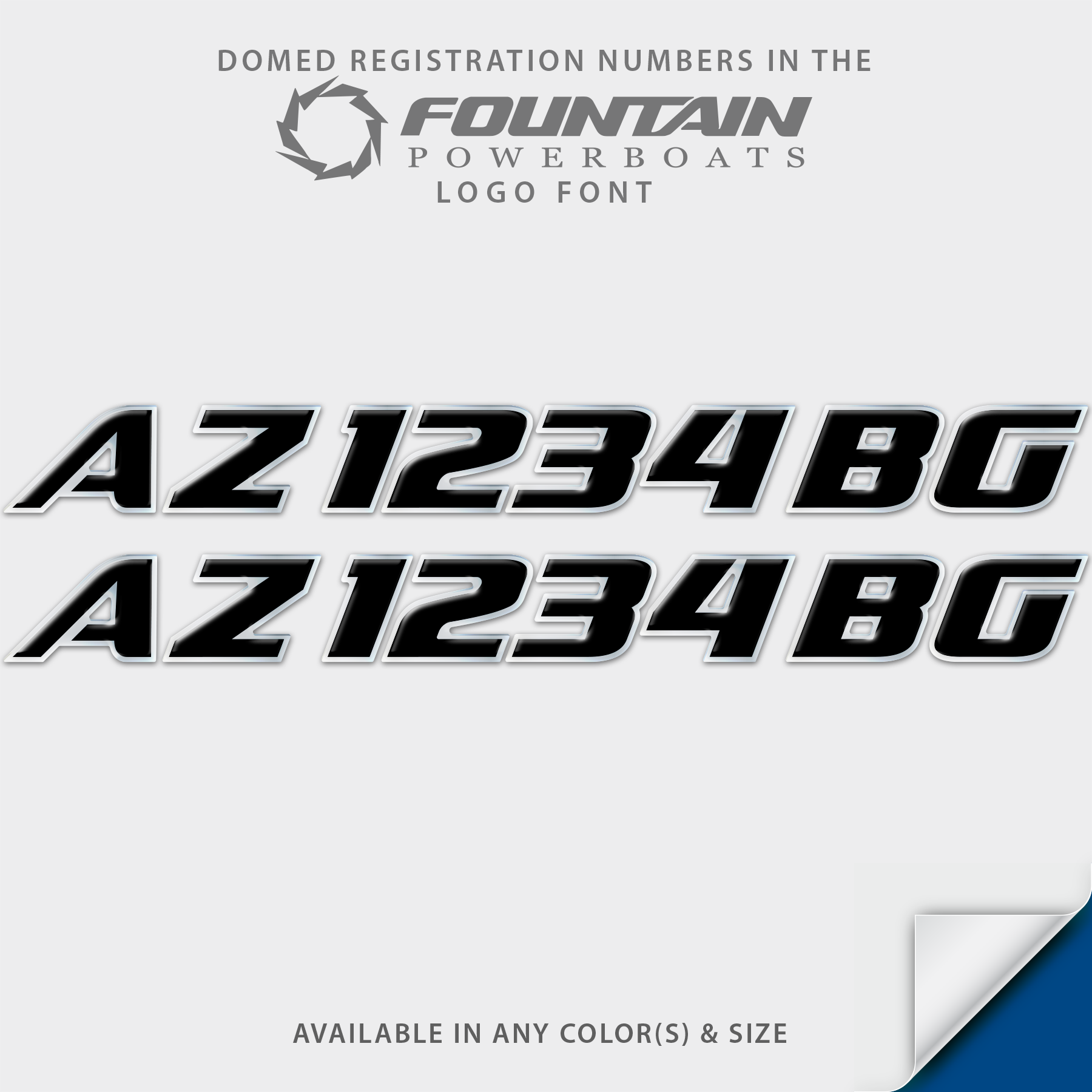 Fountain Powerboats Domed Registration
