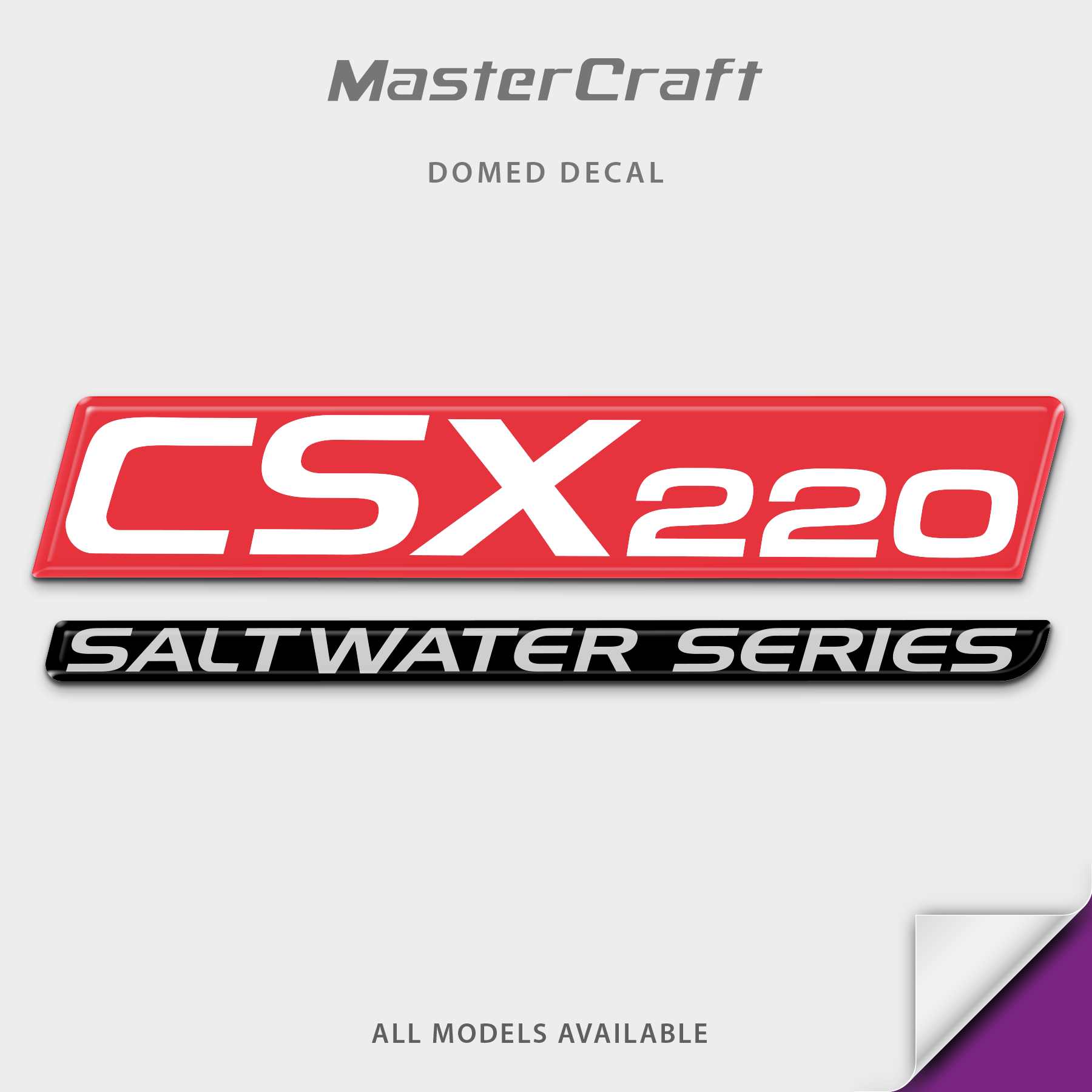 MasterCraft CSX220 Domed Designator Inlay