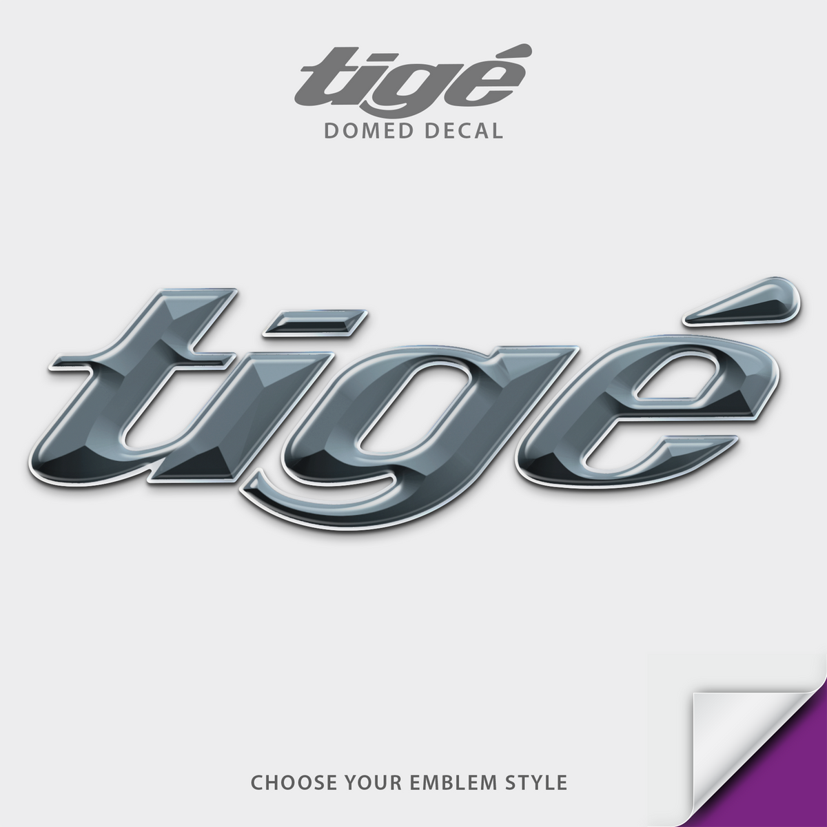 2016-2026 Tige Domed Boat Decal, Emblem Matched Colors