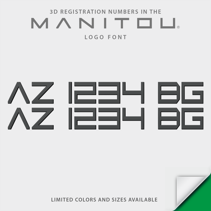 Manitou Pontoon Boat Registration by Domed Numbers