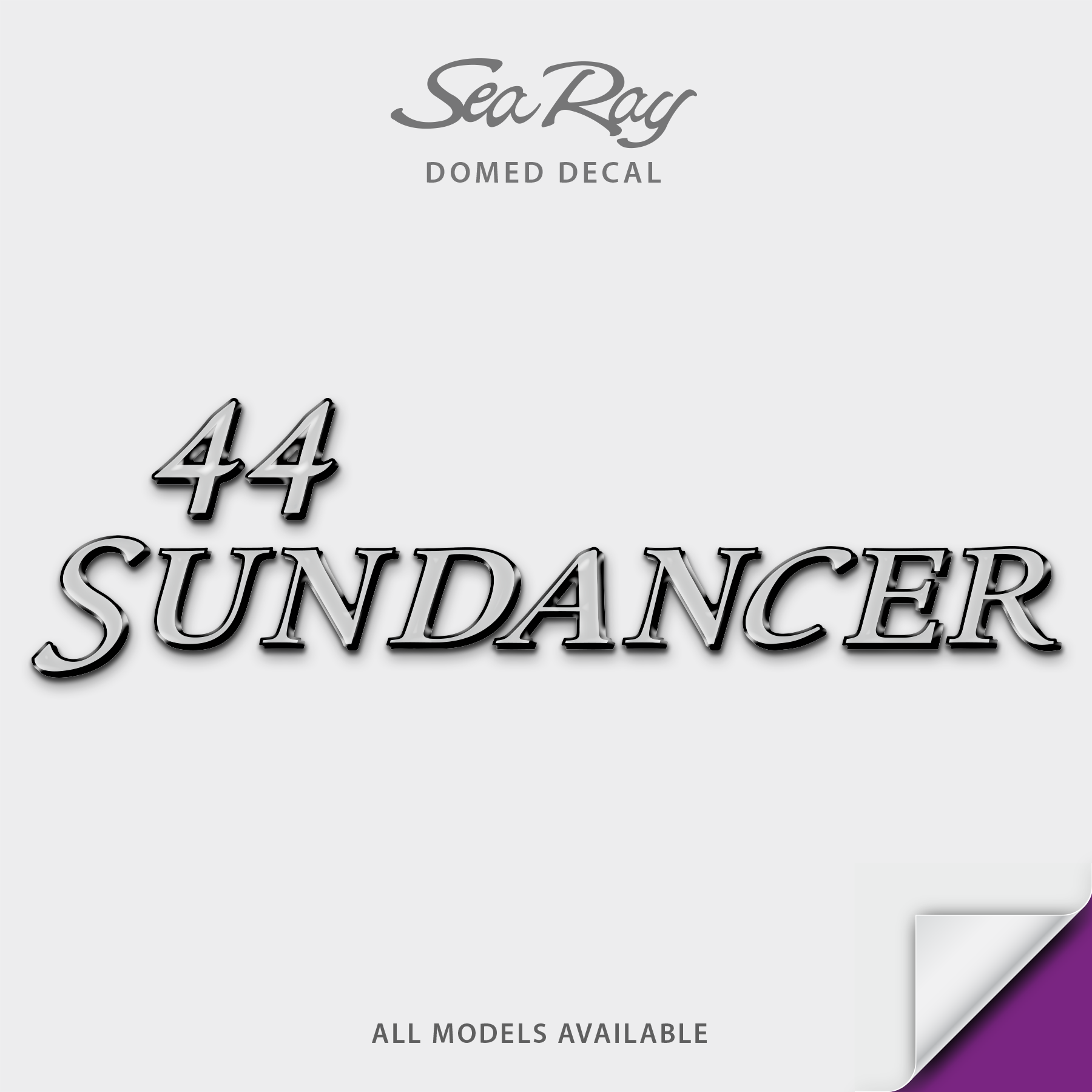 2006-2007 Sea Ray Sundancer with Model Number Domed Boat Decal