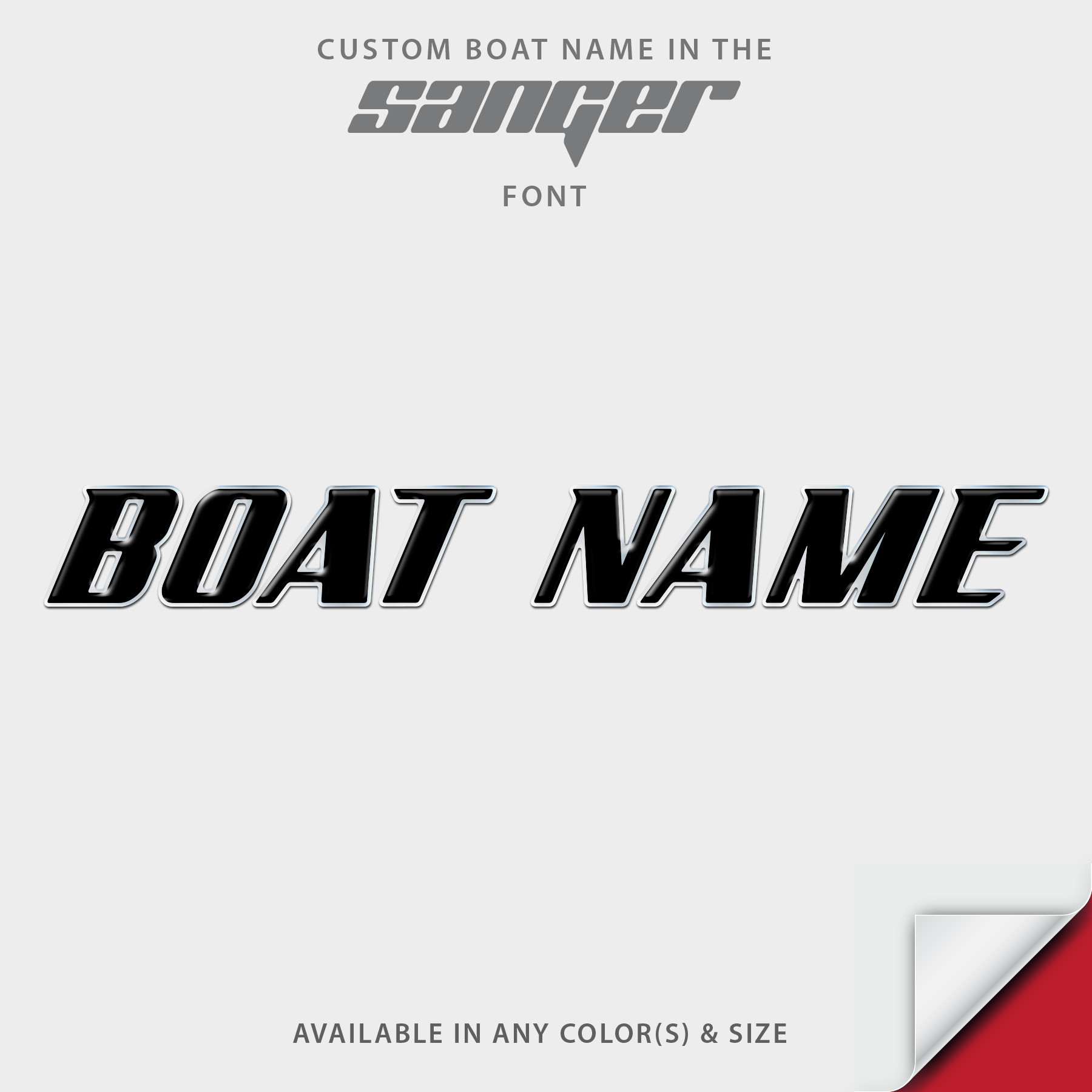 Sanger Domed Boat Name