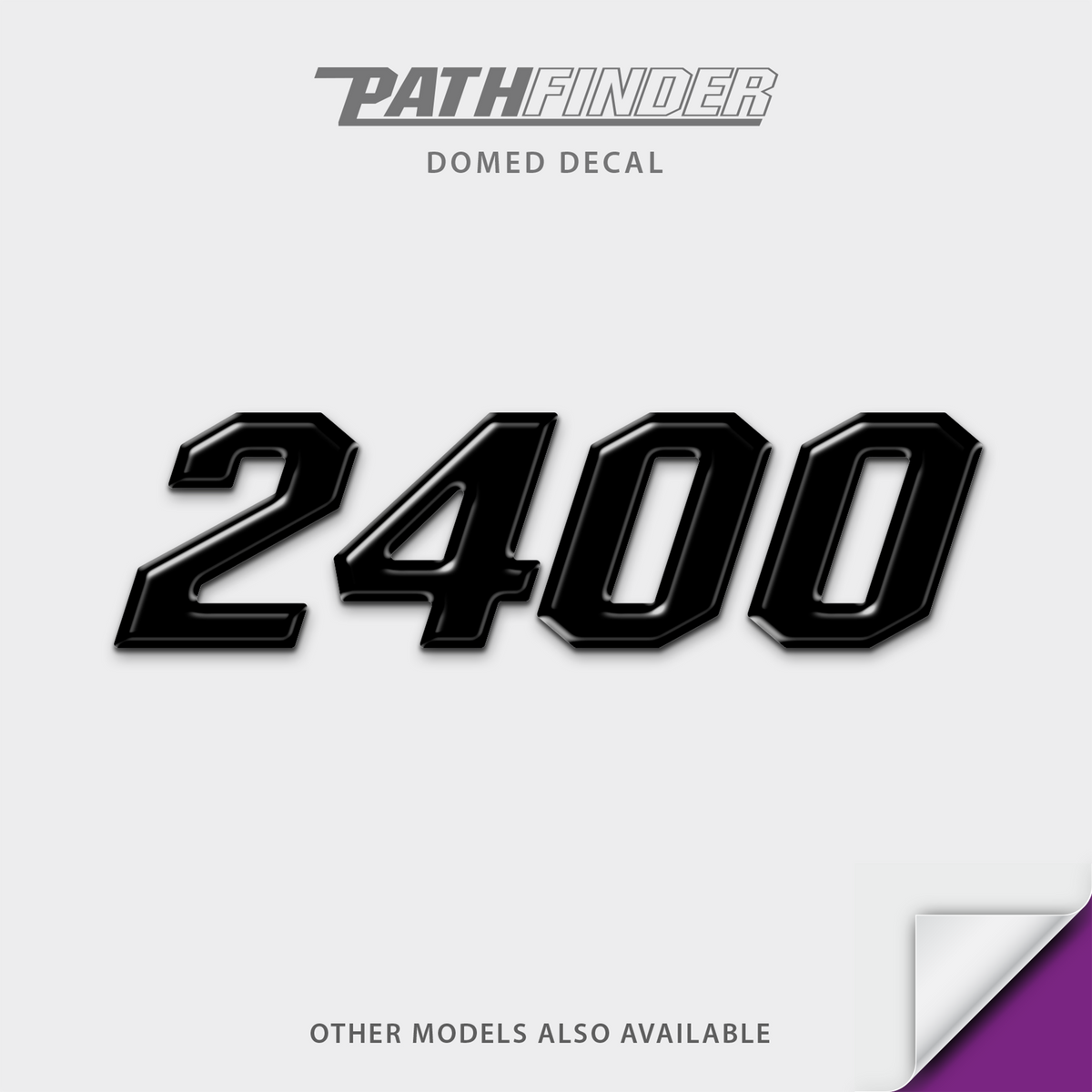 Pathfinder Model Number Domed Boat Decal, any number