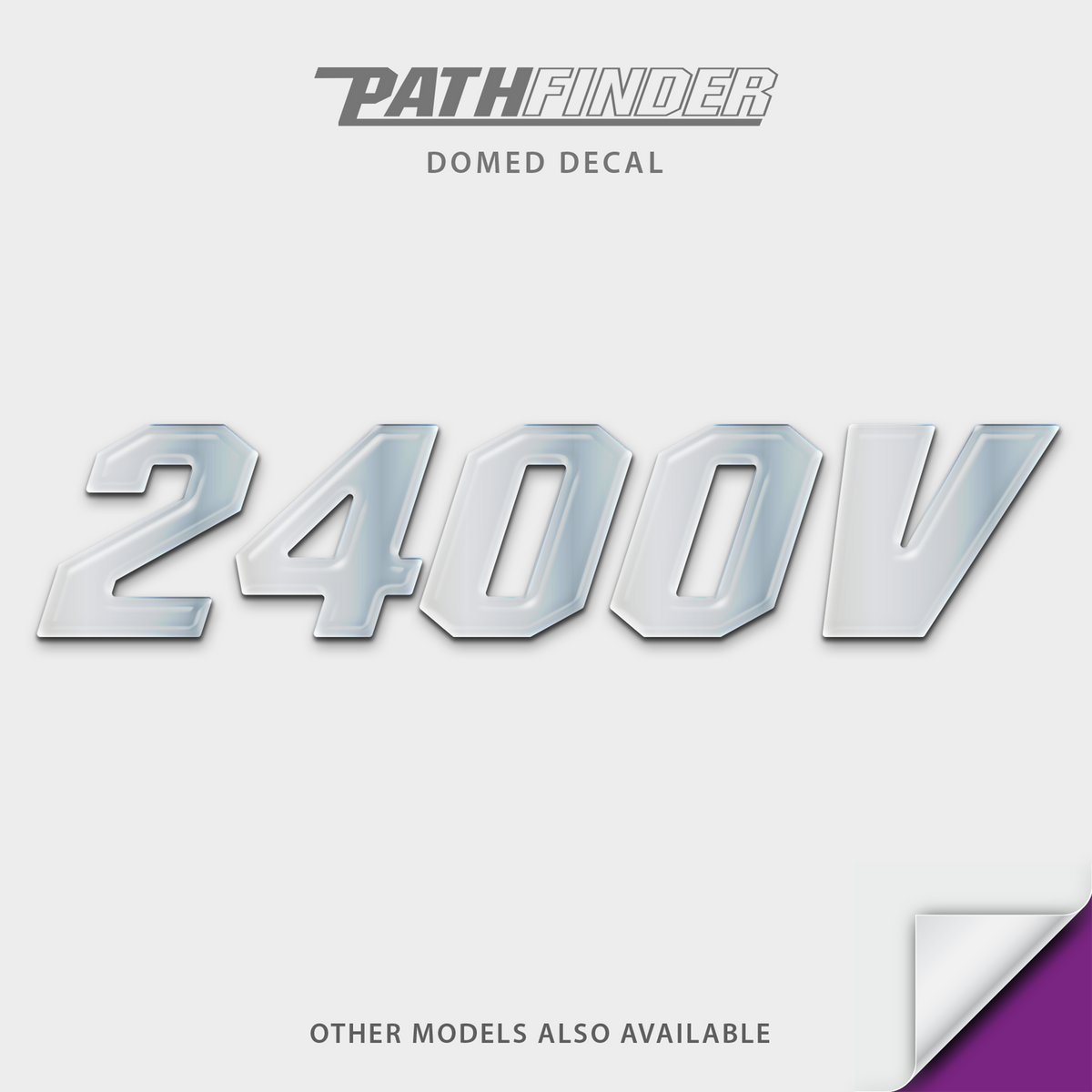 Pathfinder Model Number Domed Boat Decal, any number