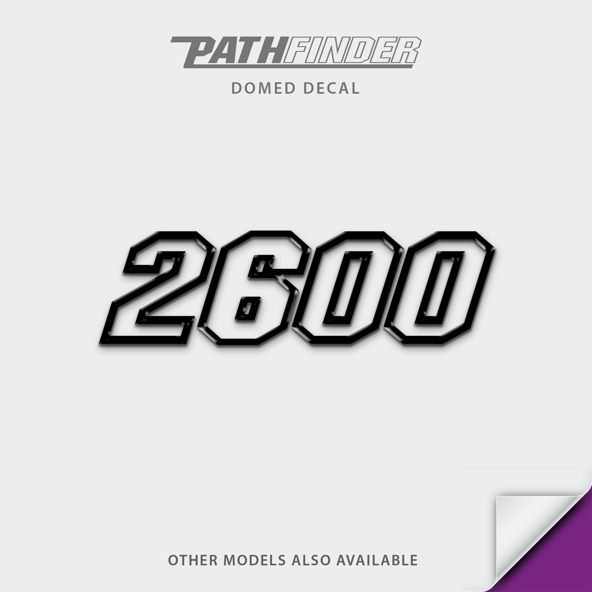 Pathfinder Model Number Domed Boat Decal, any number