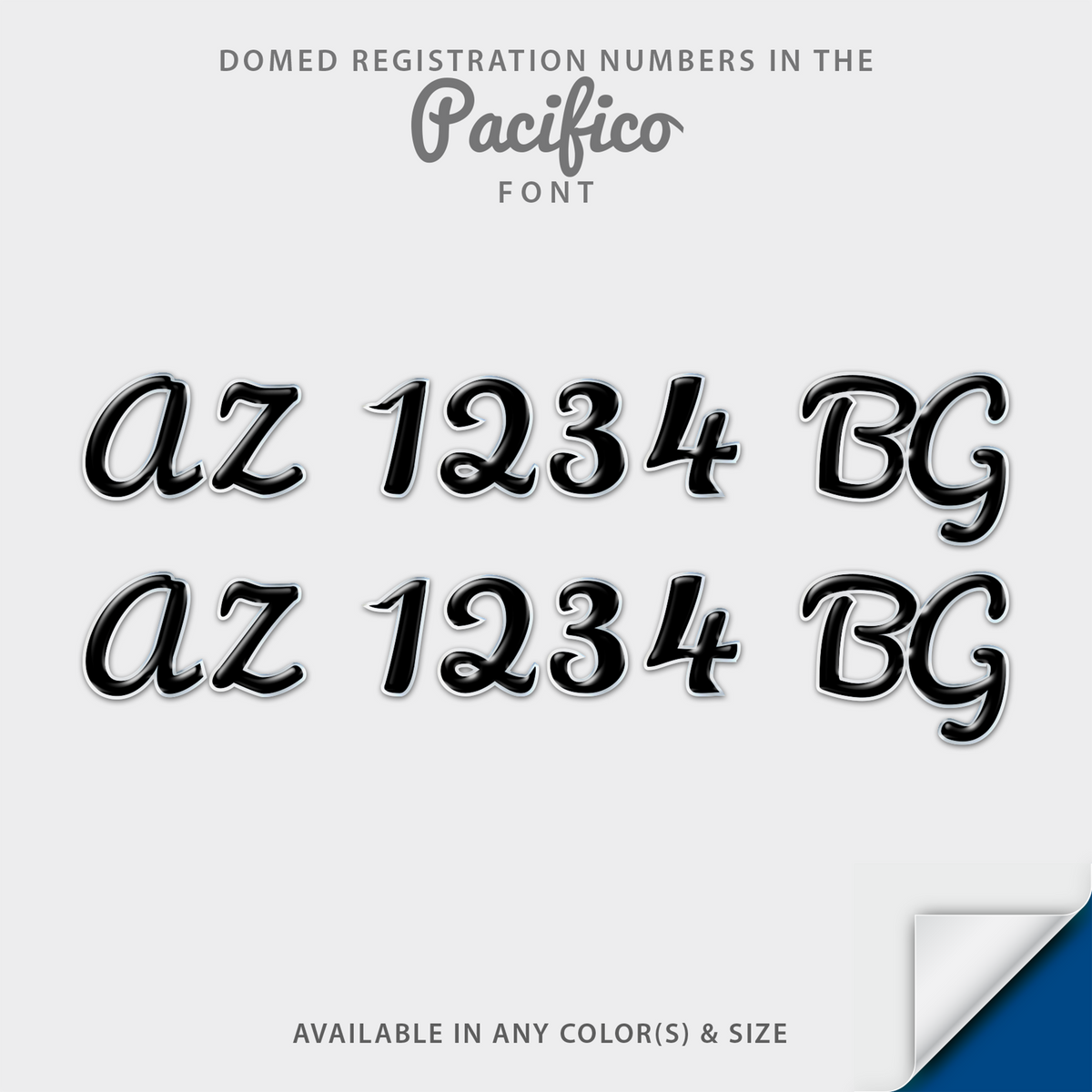 Pacifico Script Domed Registration