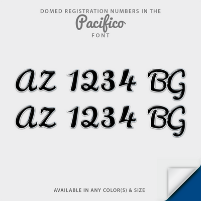 Pacifico Script Domed Registration