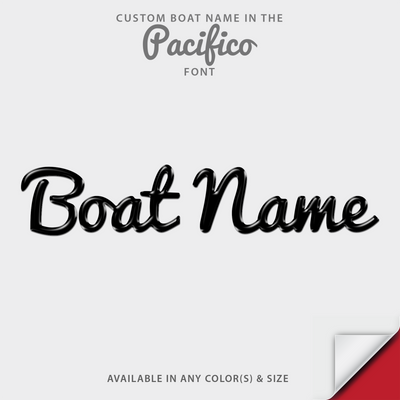 Pacifico Domed Boat Name