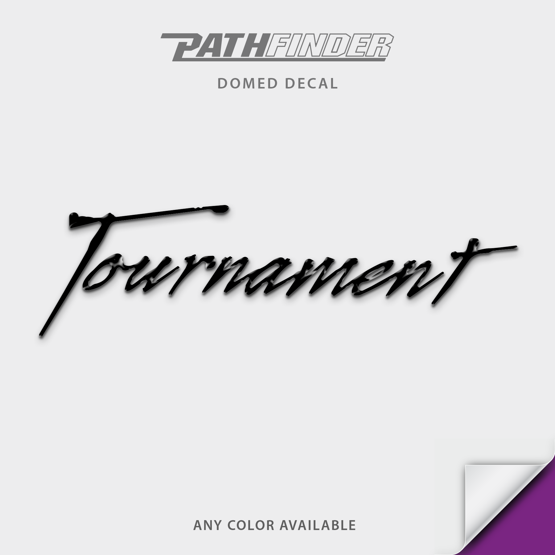 Pathfinder Tournament Domed Boat Decal